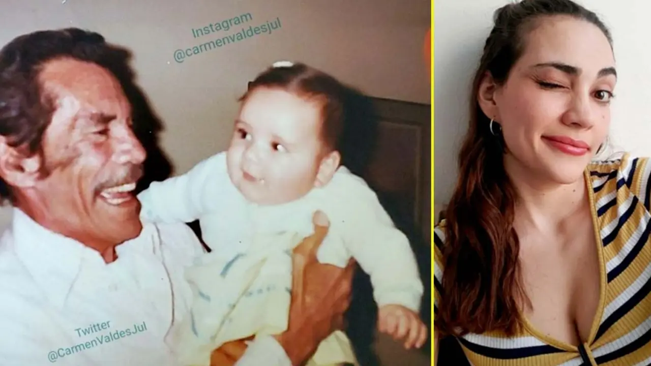 Don Ram&oacute;n y su nieta Mariana Foto tomada de Carmen Vald&eacute;z 3