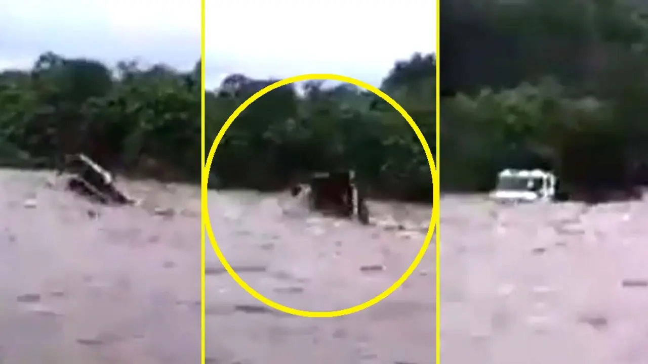 Cami&oacute;n arrastrado 1 Imagen tomada de Diario TRV 4