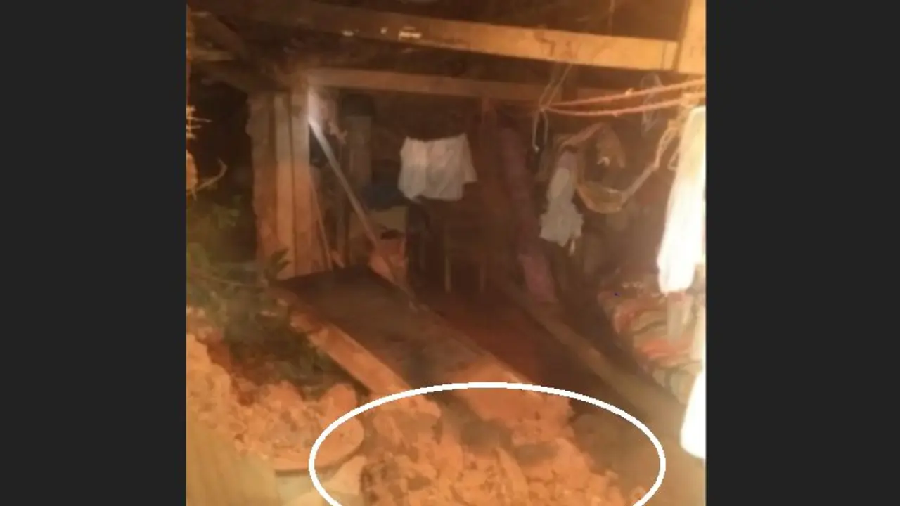 Derrumbe en Sensuntepeque