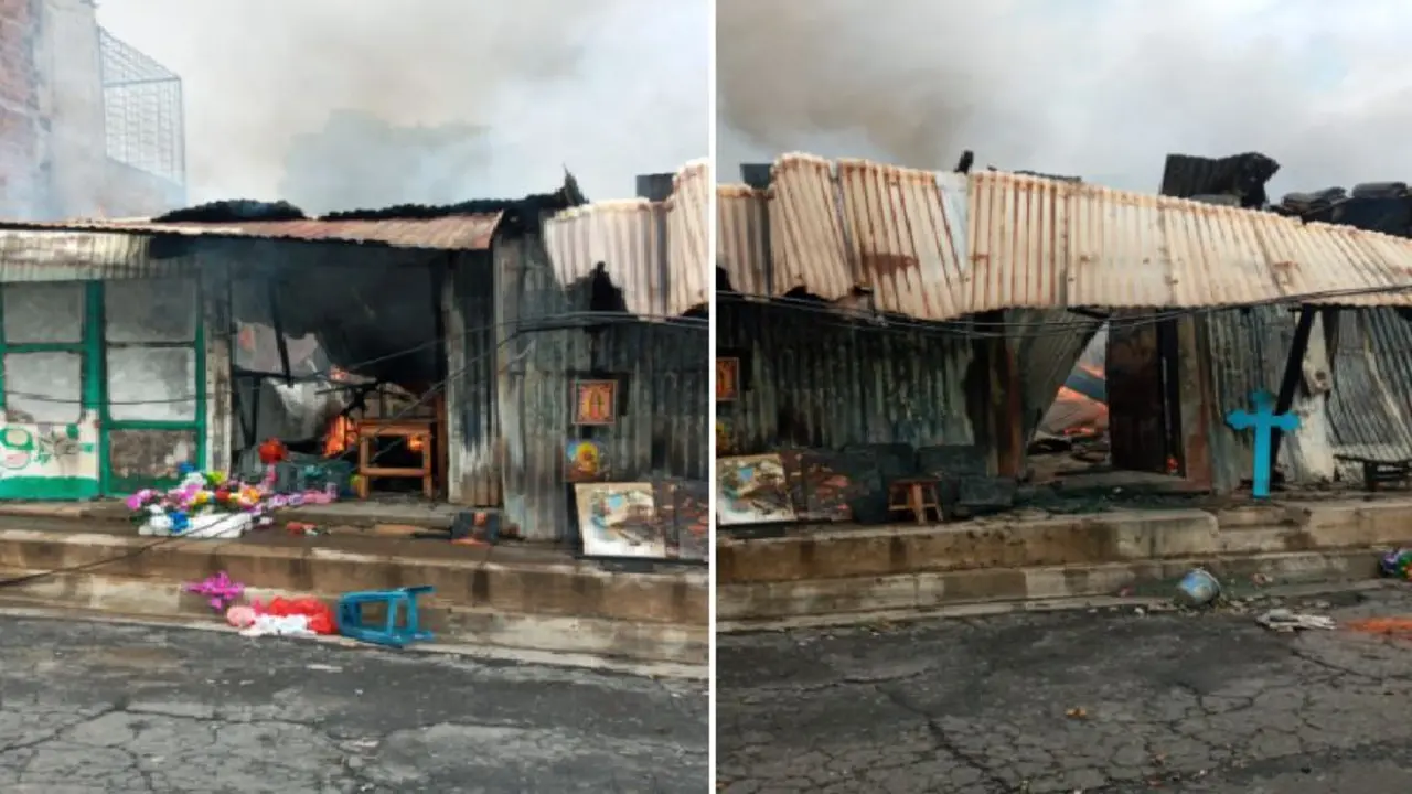 Incendio en San Vicente