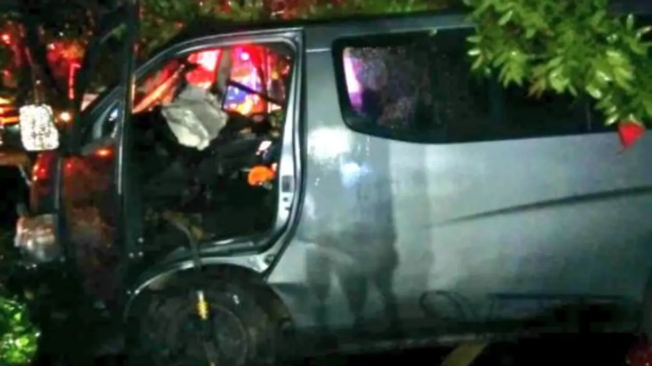 Microbus accidentado