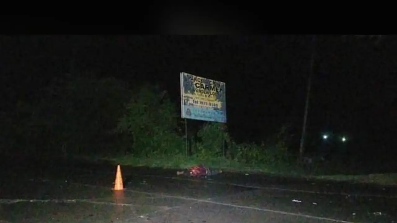 Motociclista muerto y mujer herida