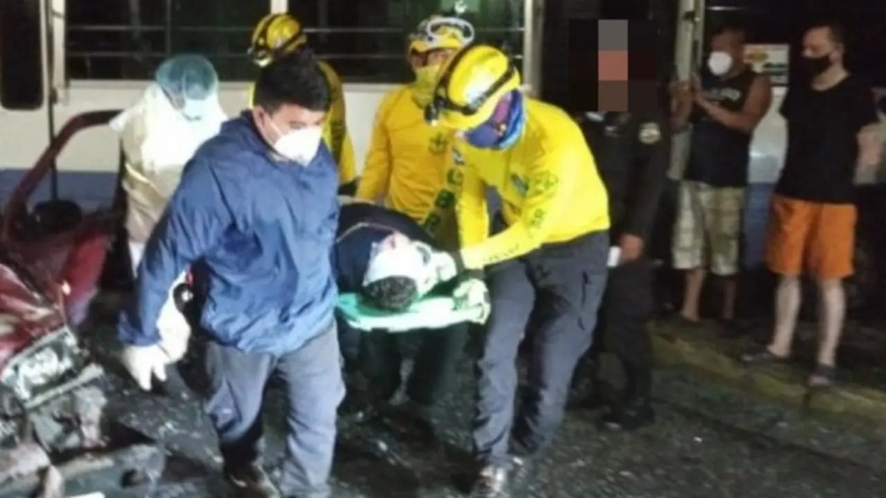 Herido en accidente