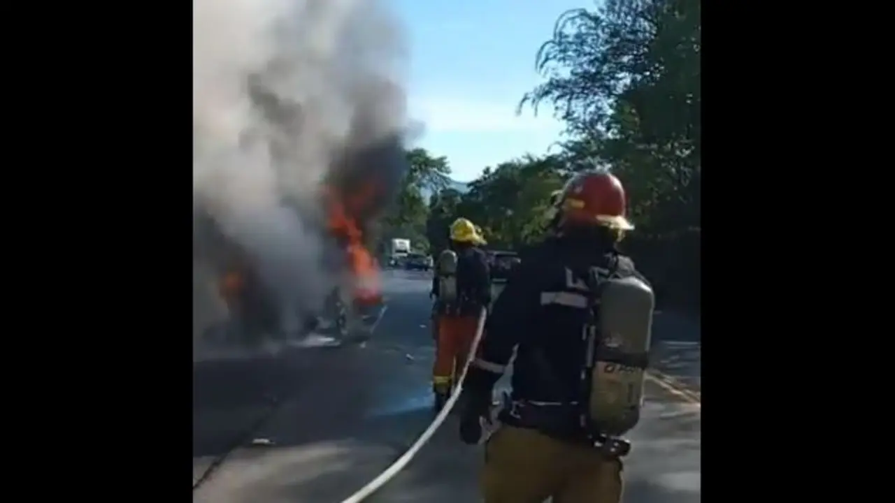 Incendiado en San Miguel