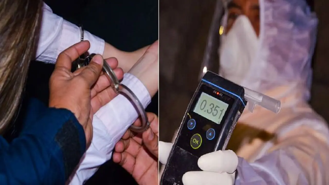 Dos mujeres ebrias capturadas