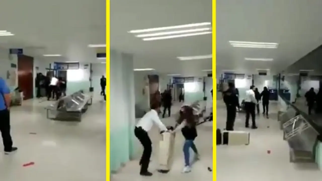 Pleito en hospital 1