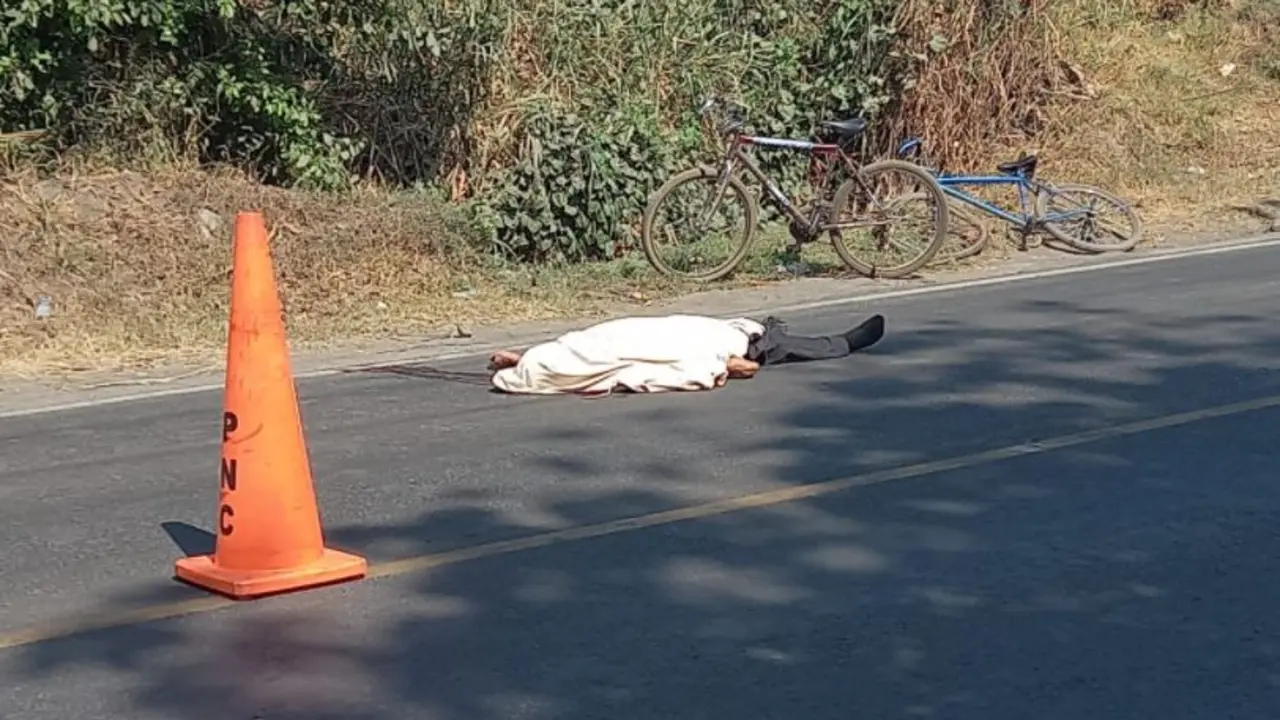 Atropellado en San Juan Opico