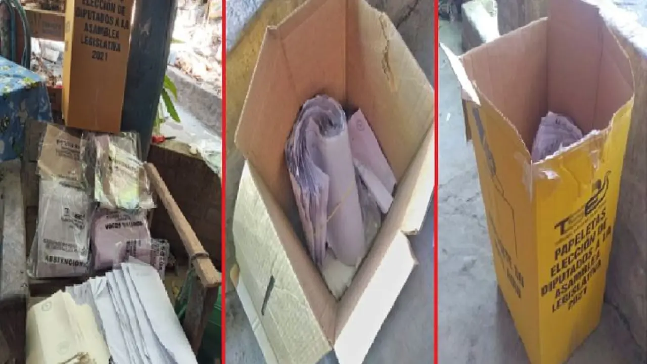 Papeletas en Chalatenango