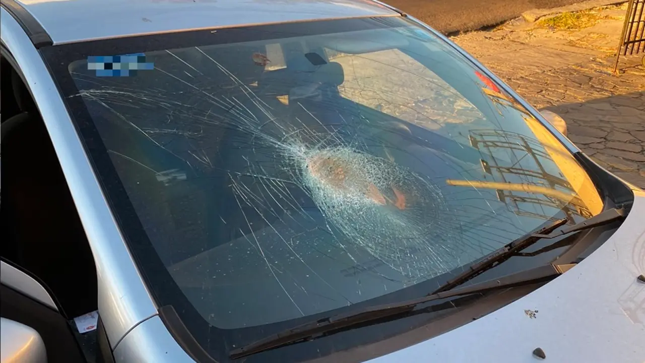 Parabrisas quebrado Puerto de La Libertad