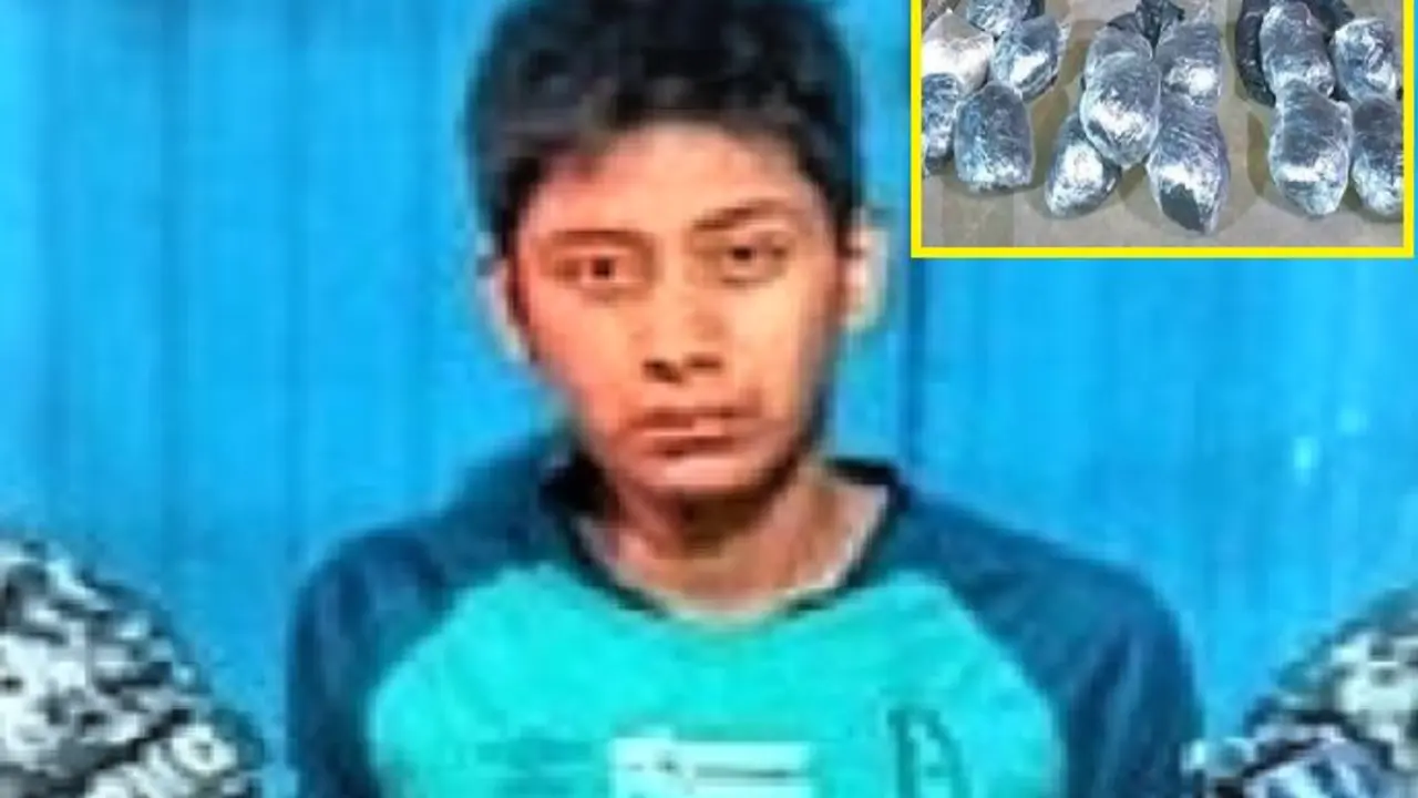 Con los kilos de marihuana