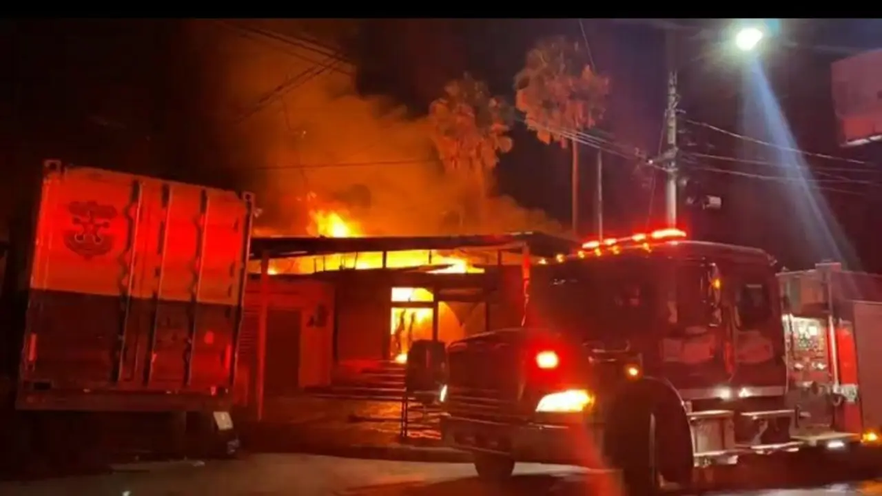 Incendio en San Miguel