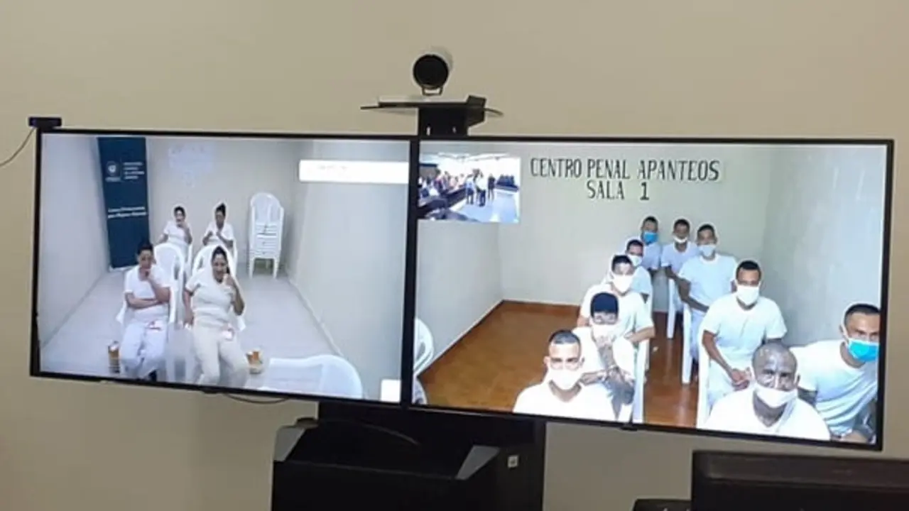 Reos en audiencia virtual