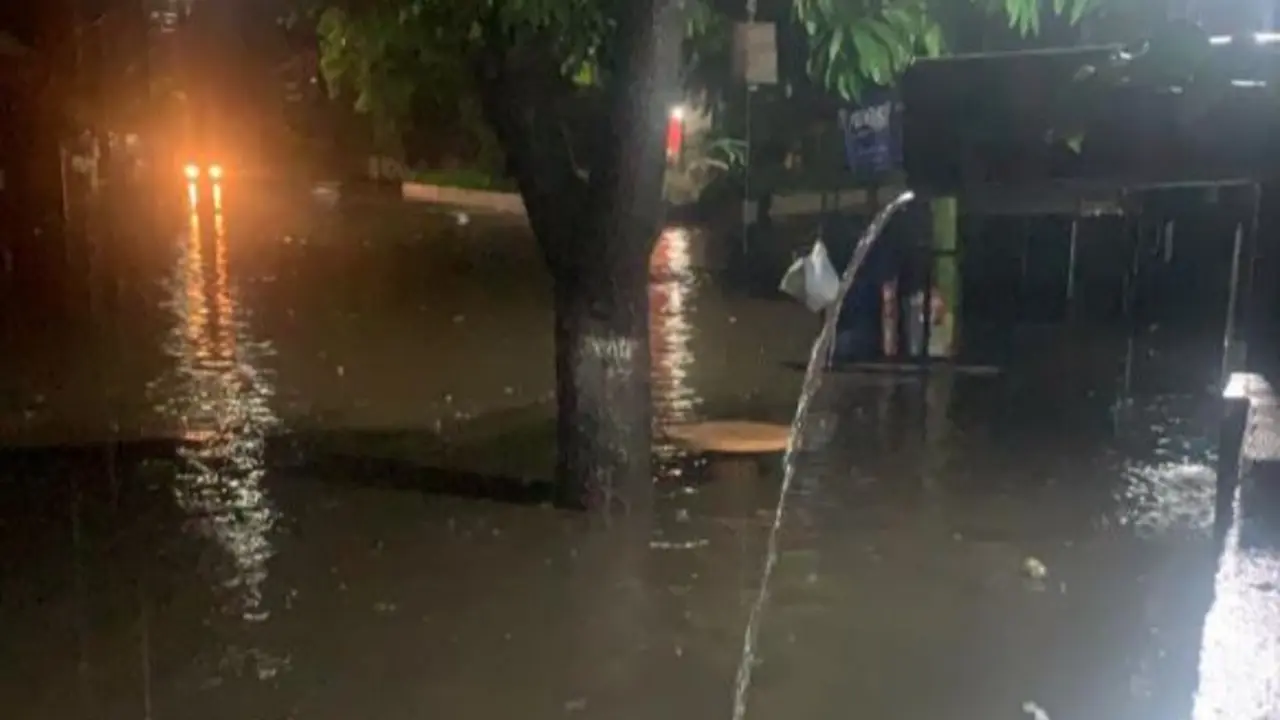 Colonia Santa Luc&iacute;a inundada