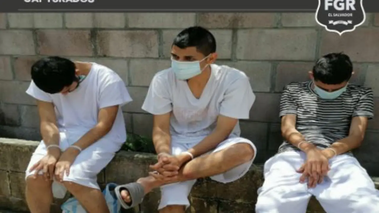 Tres pandilleros de la MS