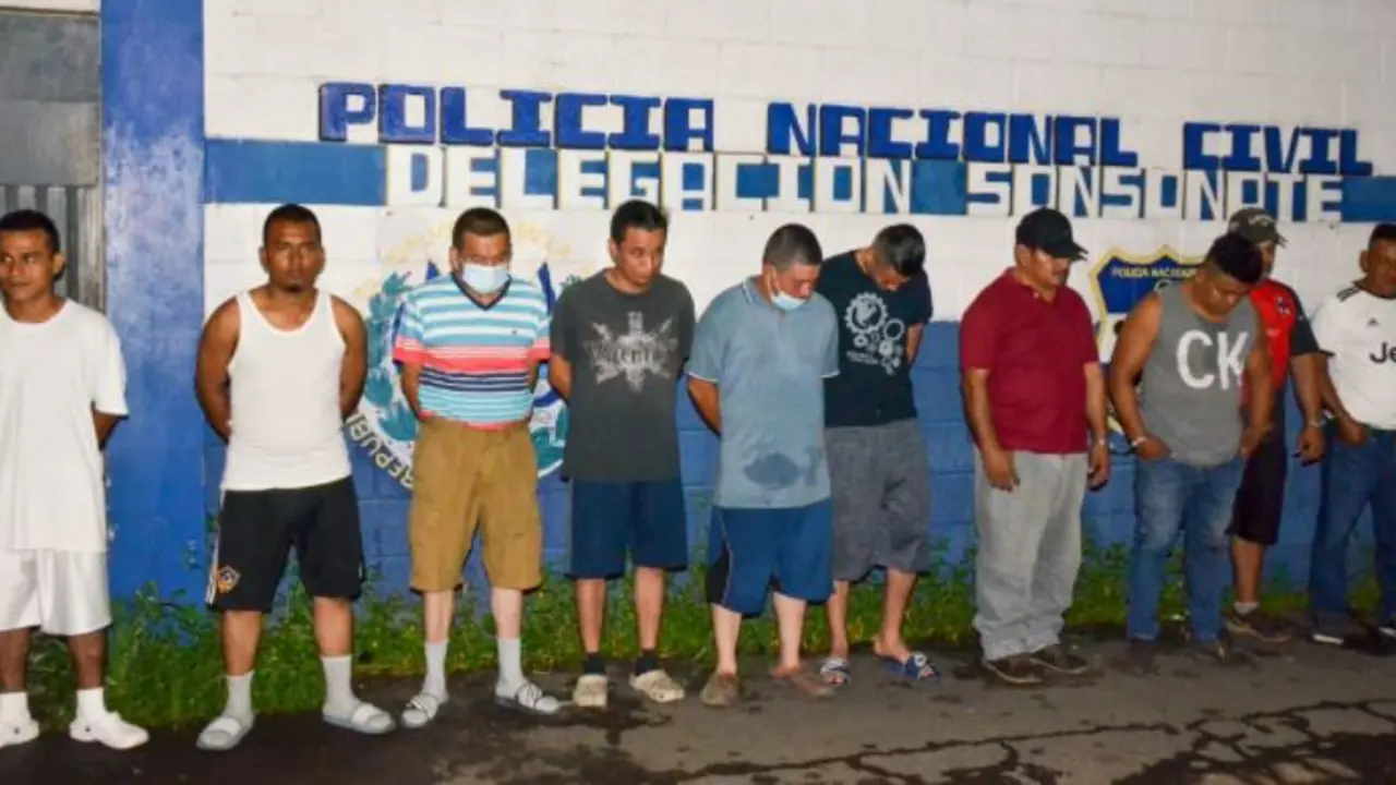 Treintena de pandilleros