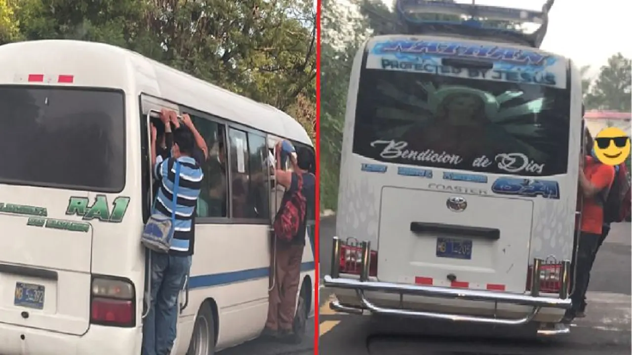 Microbuses de la 1 y 6