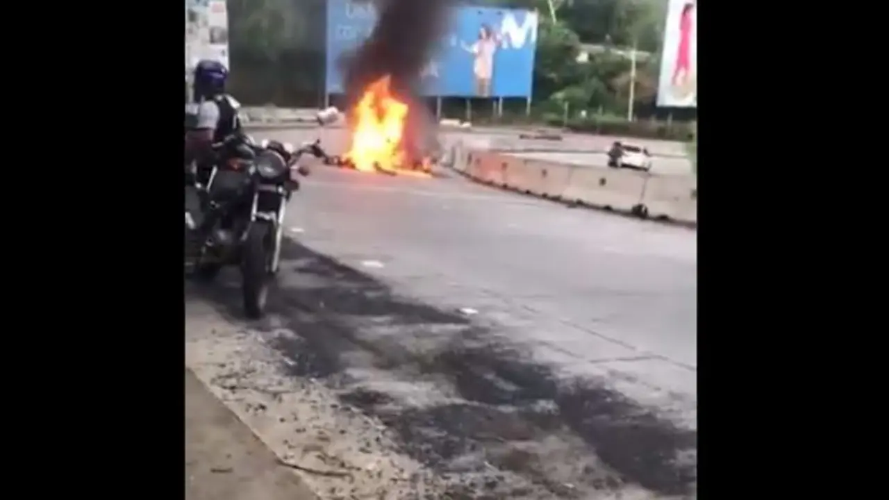 Motociclista incinerado en La Libertad