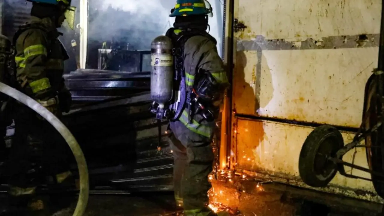 Incendio en Calle Gerardo Barrios