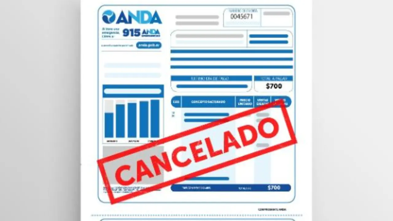 Recibo cancelado