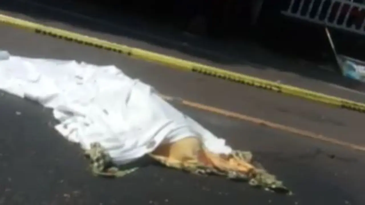 Atropellada en Tamanique