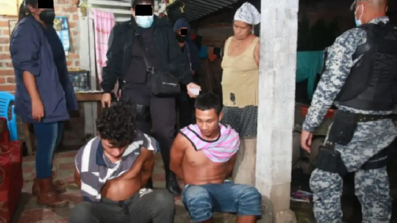 Cabecillas de la MS en Chalate y Santa Ana