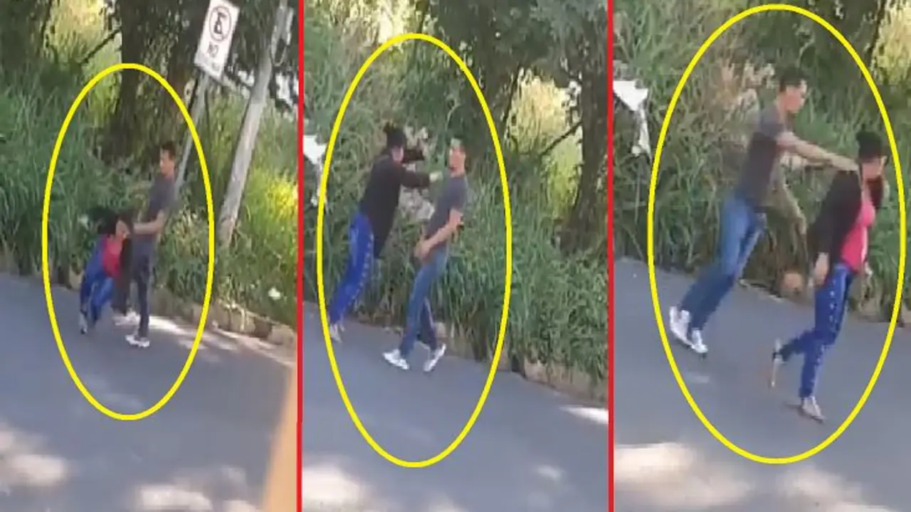 Hombre agrede a mujer