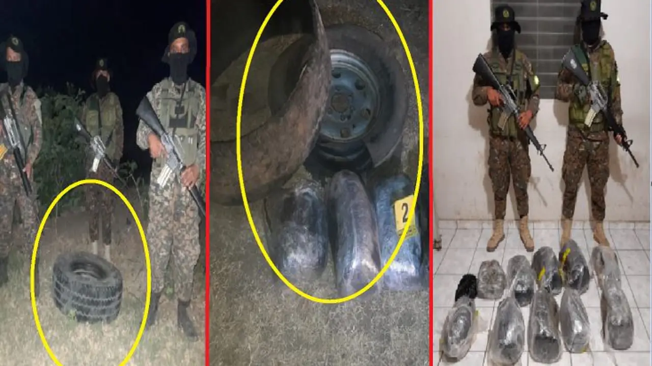 Hombre abandona dos llantas