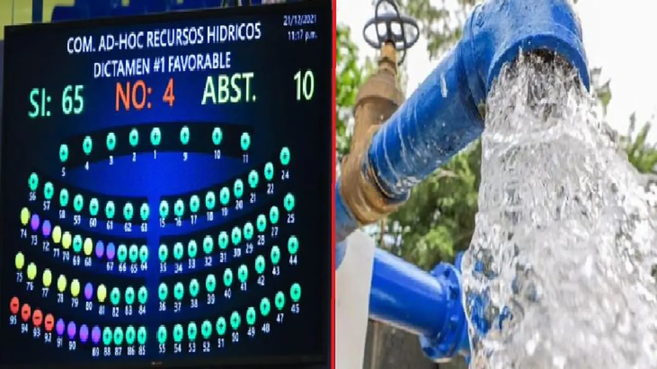Diputados aprueban ley del agua