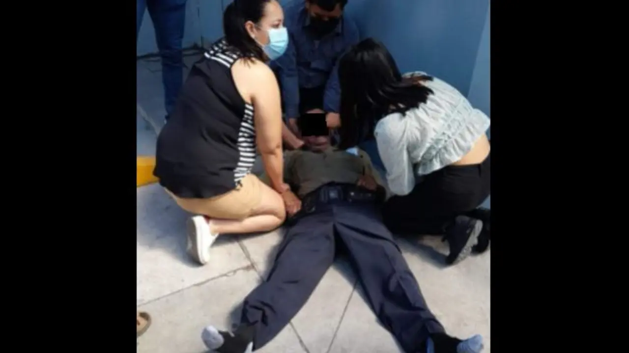 Vigilante muere de un infarto