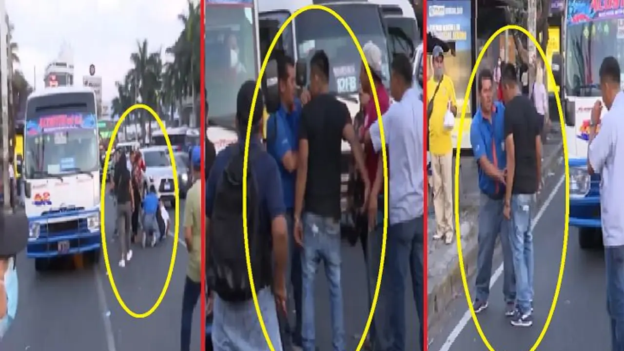 Pelea de transportistas de la 42