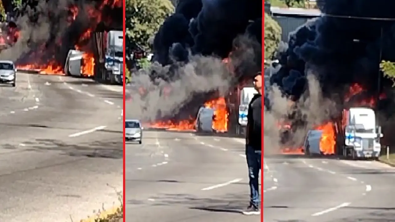 Choque de cisterna con rastra