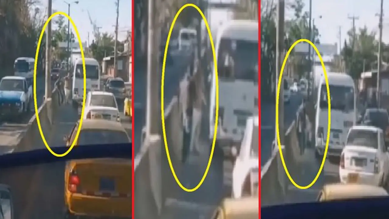 Microbusero de la 109 dandose verga