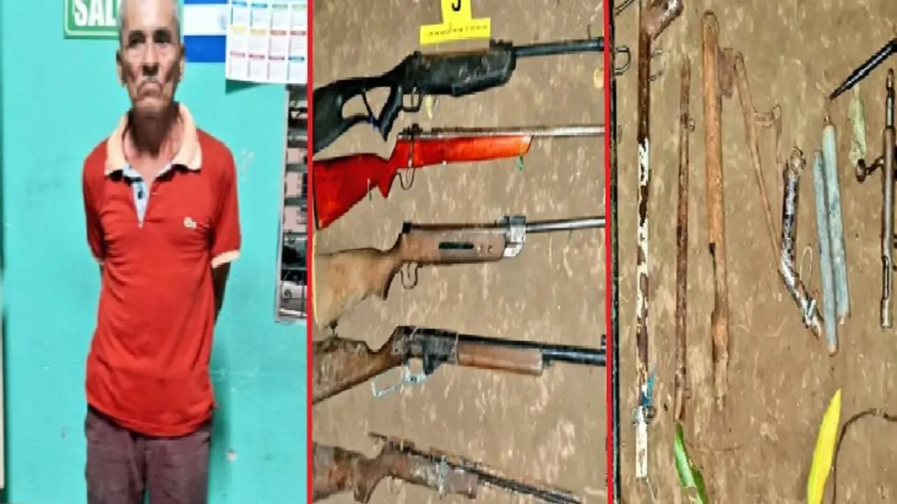 Anciano por transportar armas