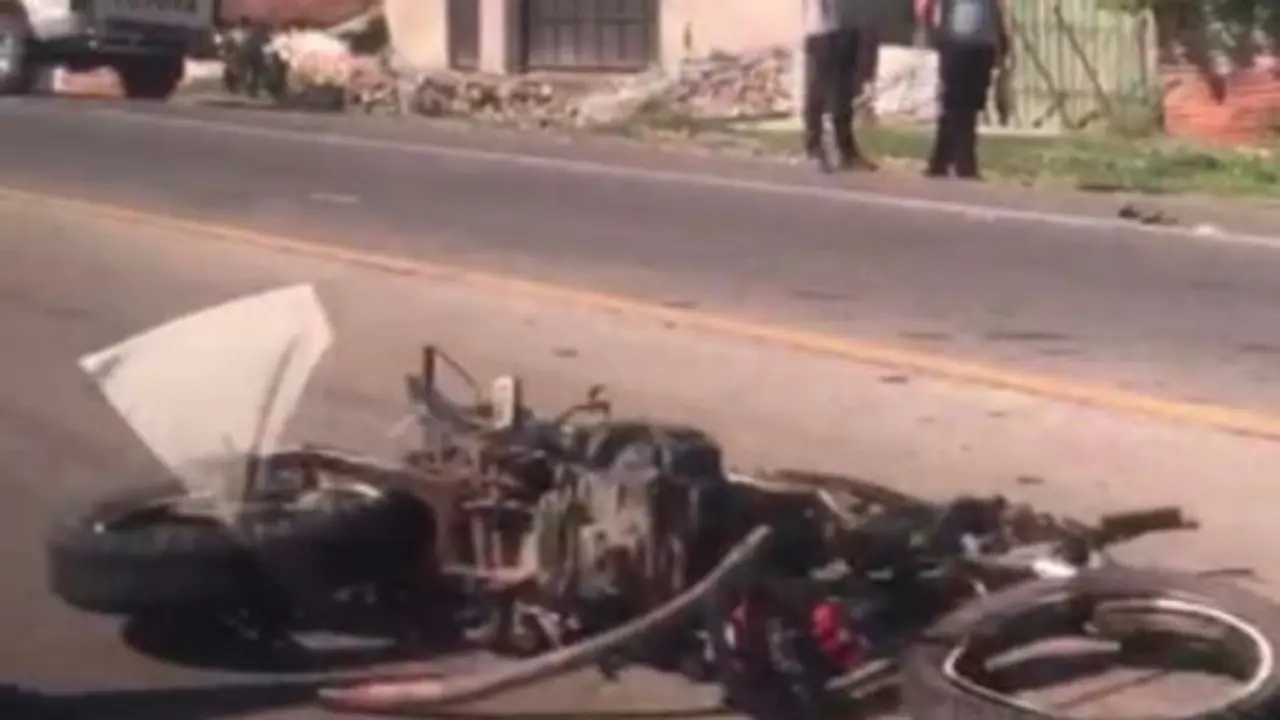 Motociclista muerto en San Nicol&aacute;s Lempa