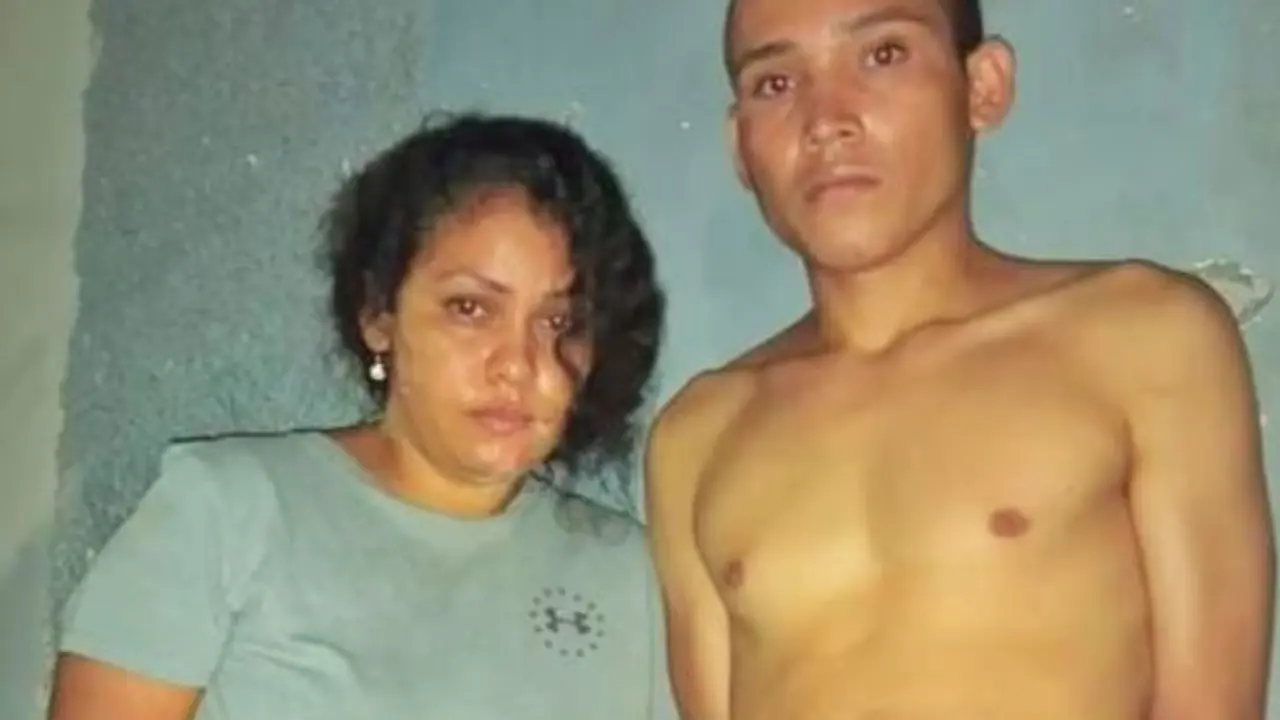 Pareja de pandilleros detenidos