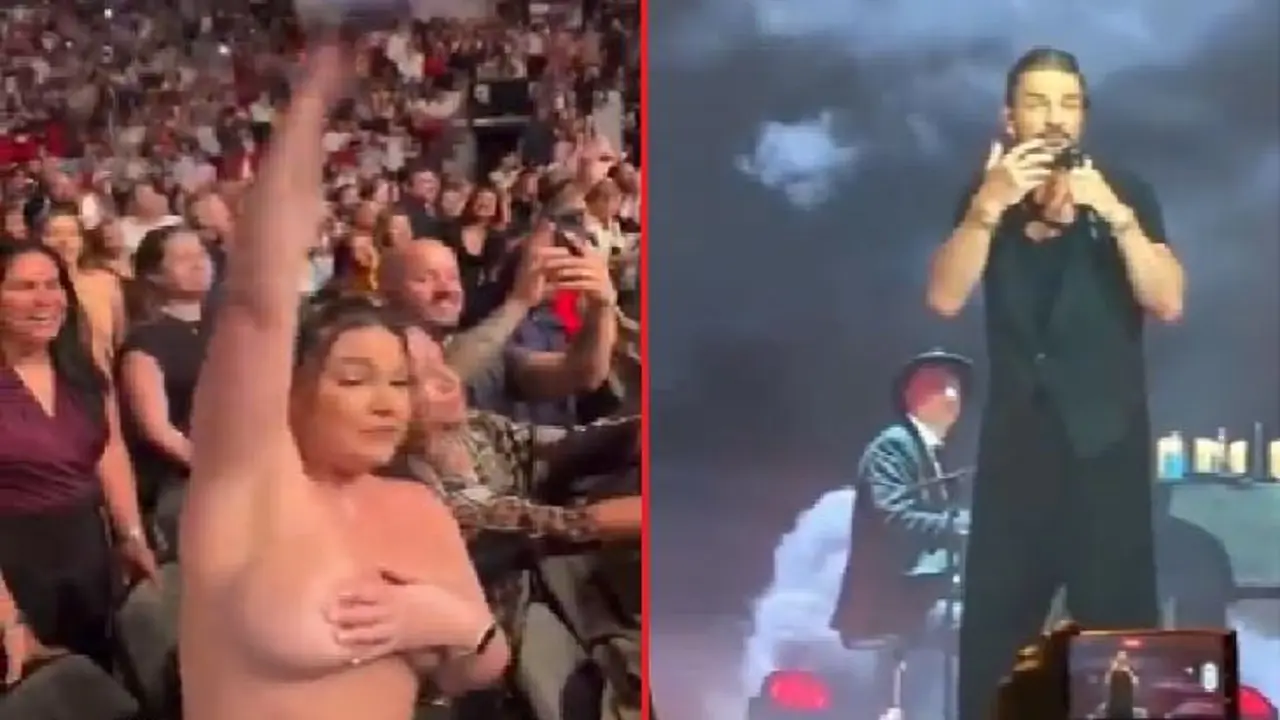 Mostr&oacute; sus senos