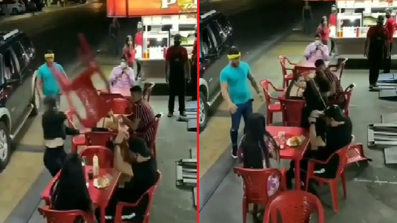 Esposa celosa le lanza mayonesa