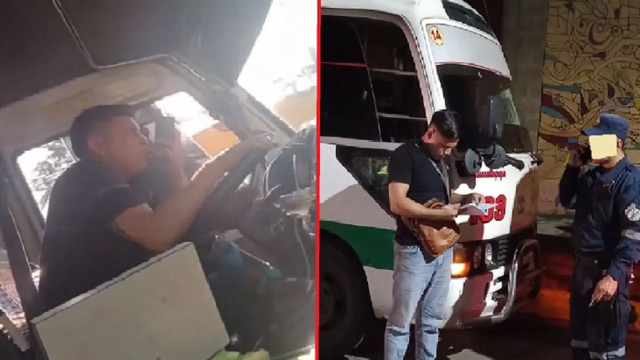 Microbusero de la 109 denunciado en redes sociales
