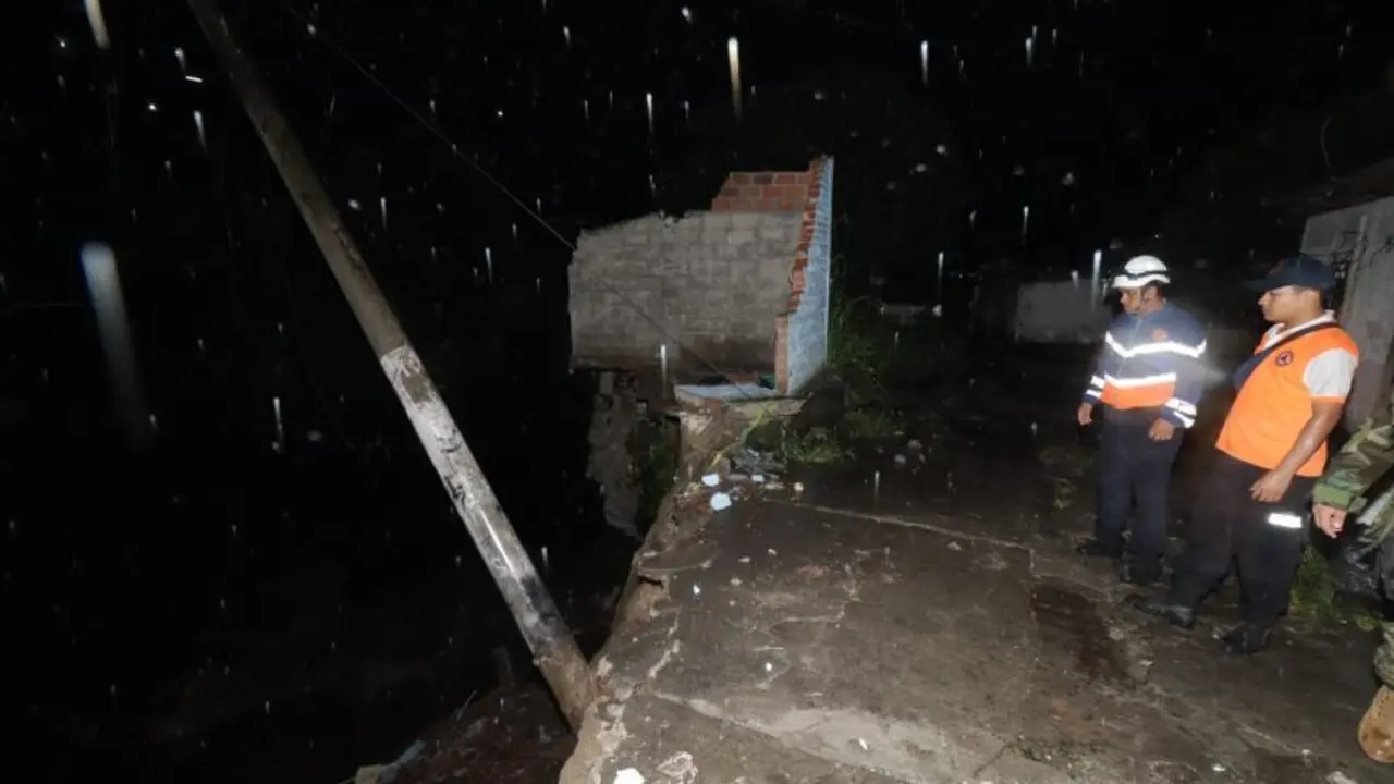 Viviendas da&ntilde;adas en Comunidad Nuevo Israel