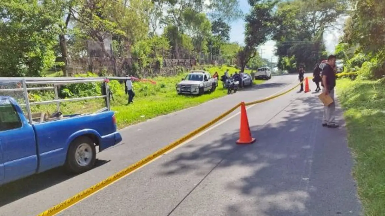 Motociclista muerto en San Vicente