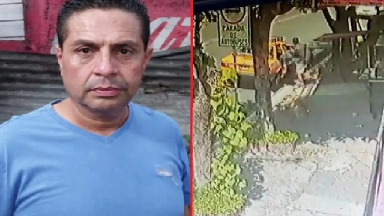 Taxista con tambo de gas