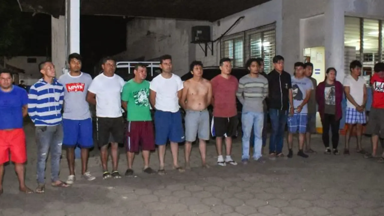 Lago de Coatepeque 18 detenciones