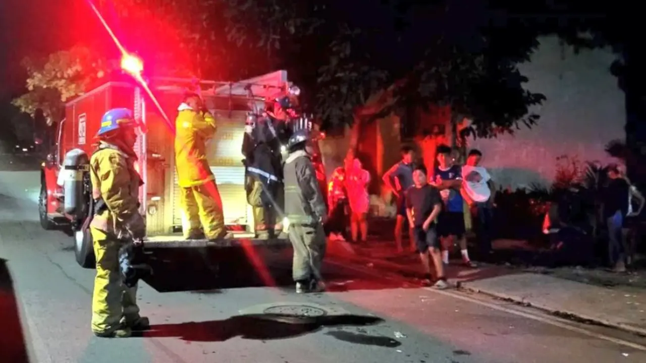 Una persona quemada en Santa Ana