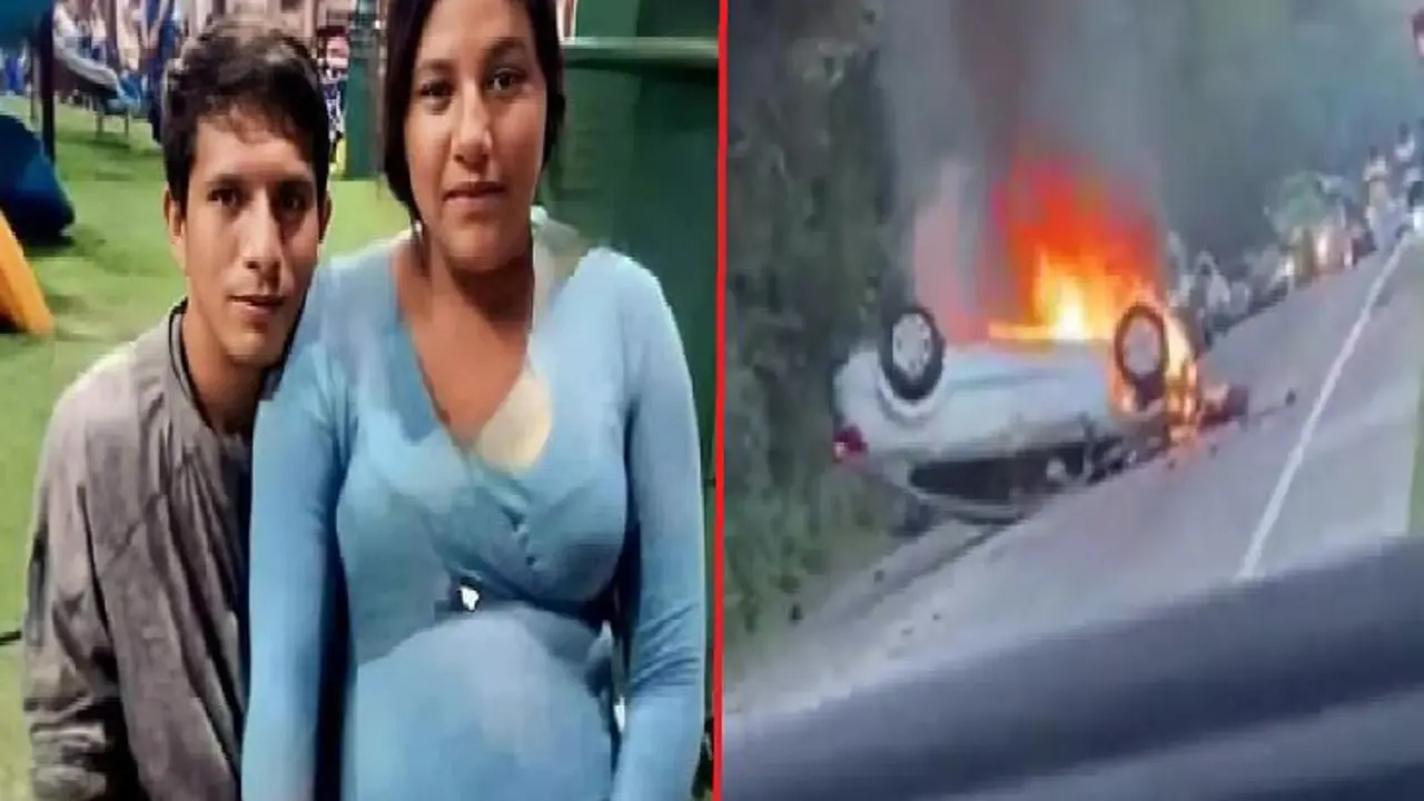 Joven embarazada y su esposo