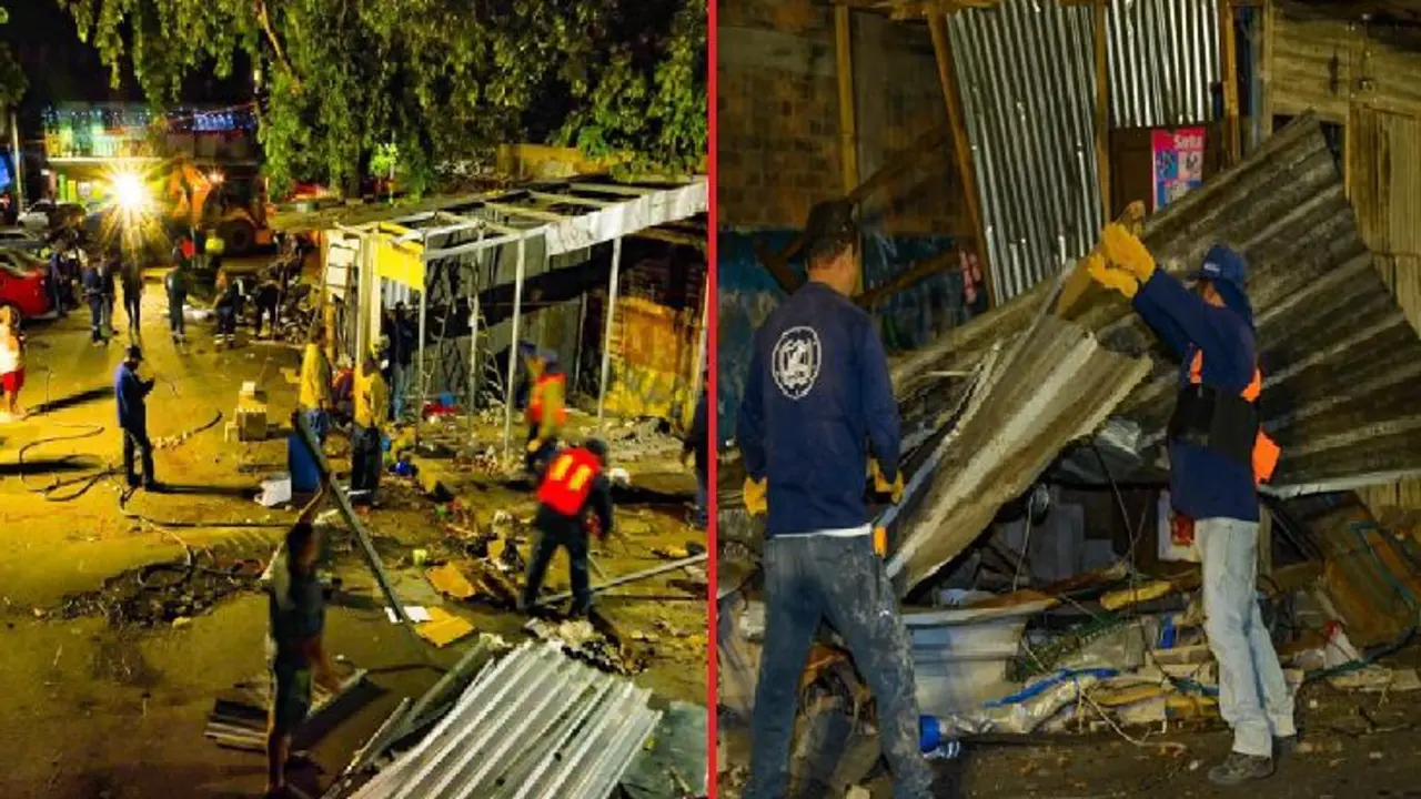 Desmantelan puestos en la Tutu