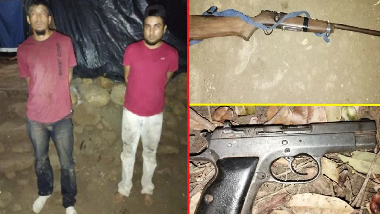 Dos pandilleros en Caba&ntilde;as