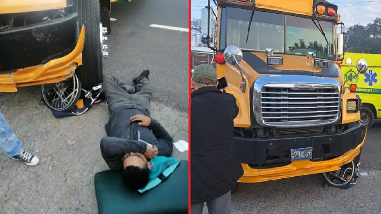 Motorista de bus amarillo