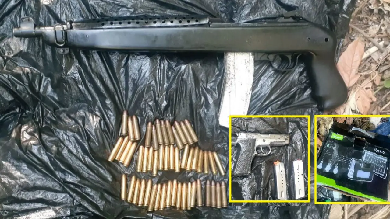Armas encontrados en Soyapango