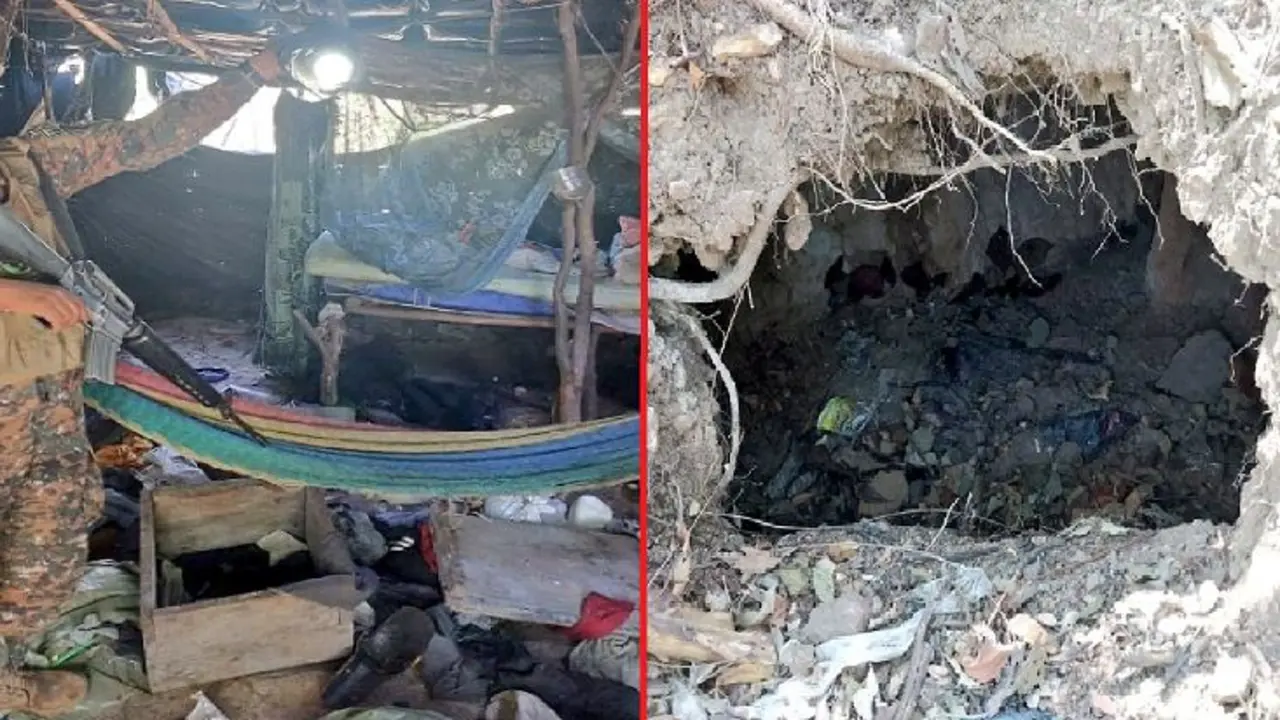 Campamento clandestino en Caba&ntilde;as