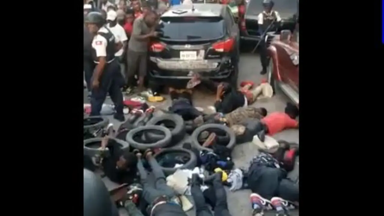 Pandilleros quemados